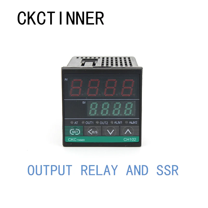 

1PCS CH102 Dual Output SSR and Relay Two Relay Output LCD Digital PID Intelligent Temperature Controller