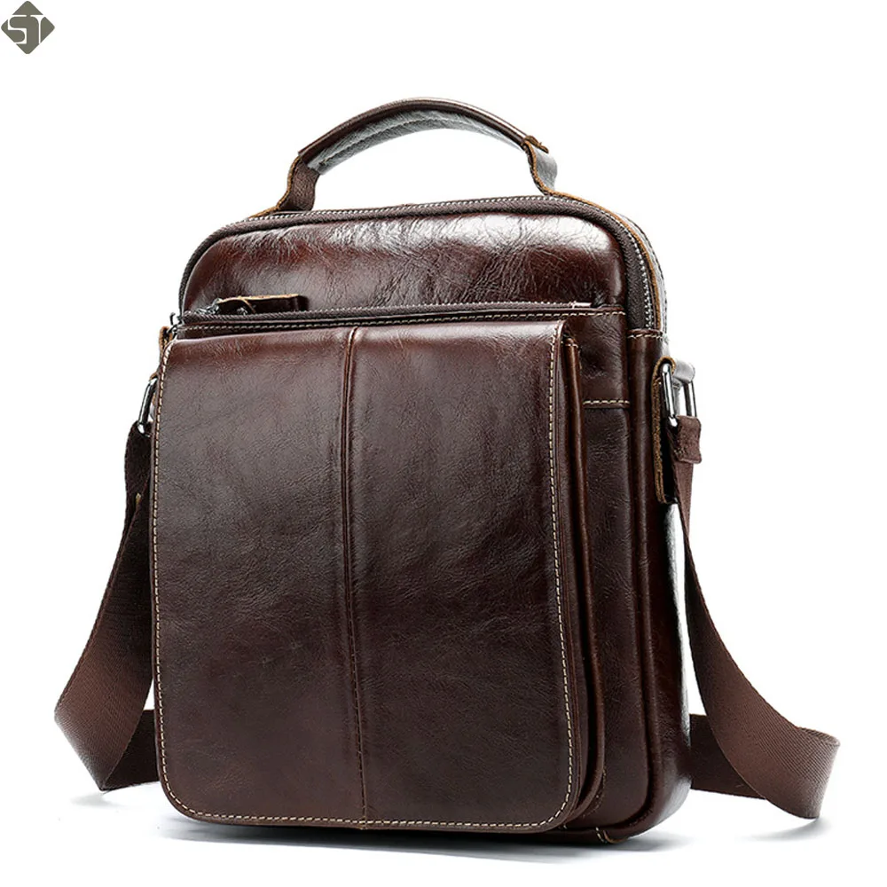 

Fashion Men's Genuine Leather Shoulder Bags Sling Waist Pack Small Pouch Belt Bag Men Messenger Bag Men Leather Crossbody Bags