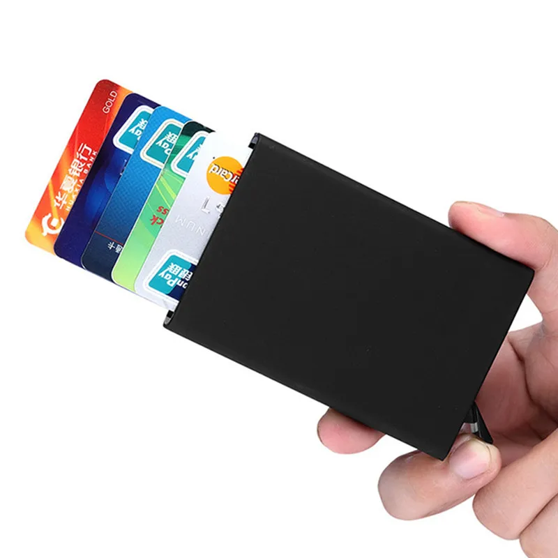 

Men Package Card Holder Famous Brand Bank Credit Card Box High Quality Business Card Holder Cardholder Organizador Hot Sale #8