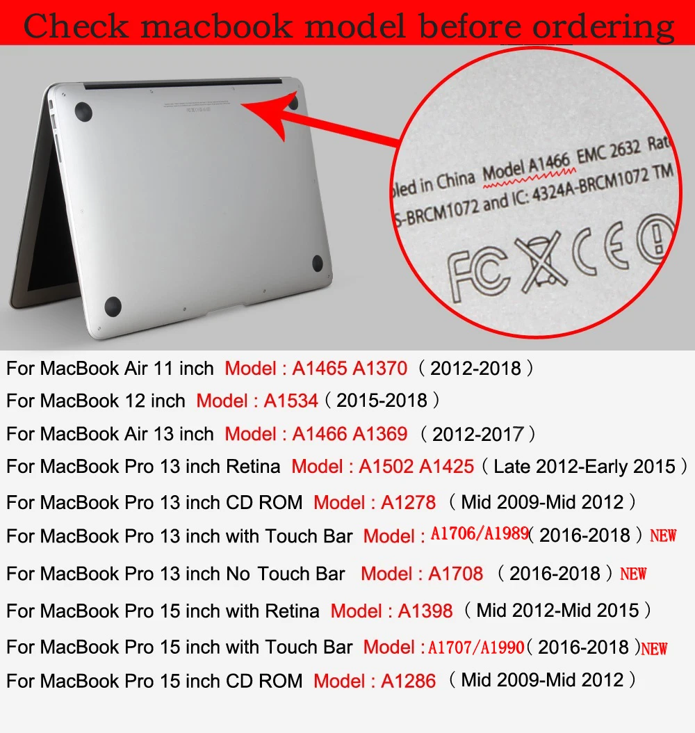 check macbook model before ordering