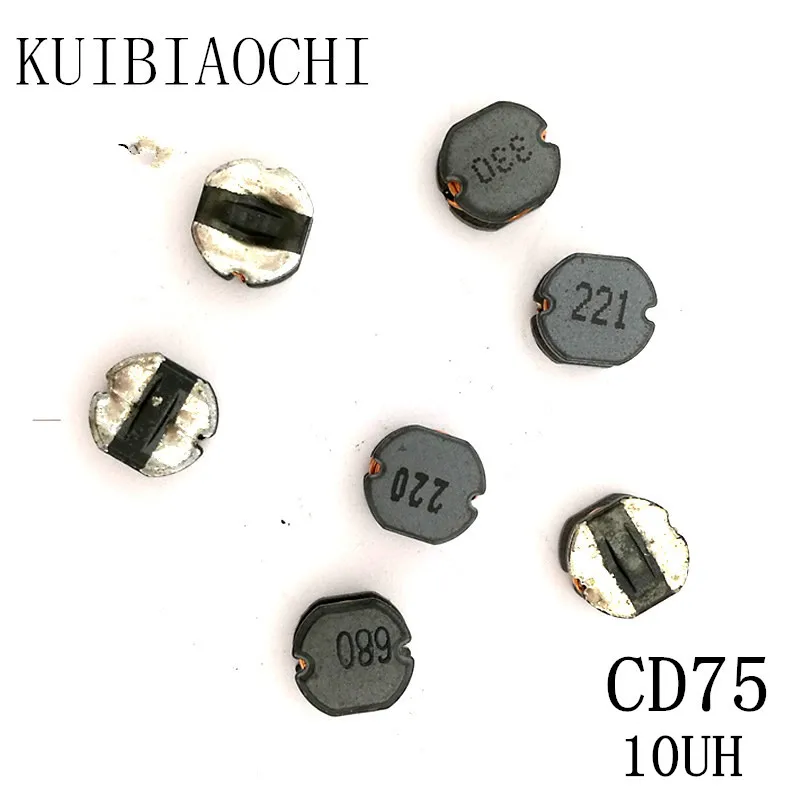 20 шт./лот Катушка Индуктивности SMD CD75 10UH 100 7,8*7,0*5,0mm неэкранированный обмотка индуктора