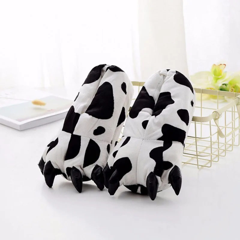 

Child Kigurumi Cow Slipper For Boy Girl Adult Anime Cosplay Animal Cotton Shoe Warm Kid Cartoon Unicorn Shoes For Costume Stitch