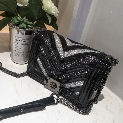 

Women Glitter Sequins Bag Sequins Woman Messenger Chain Handbags Women Crossbody Bags Famous Brands Party Shoulder Bag