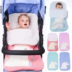 От 0 до 12 месяцев осень ребенка спальный мешок конверт для новорожденного ребенка зимой пеленать Одеяло Обёрточная бумага милый спальный