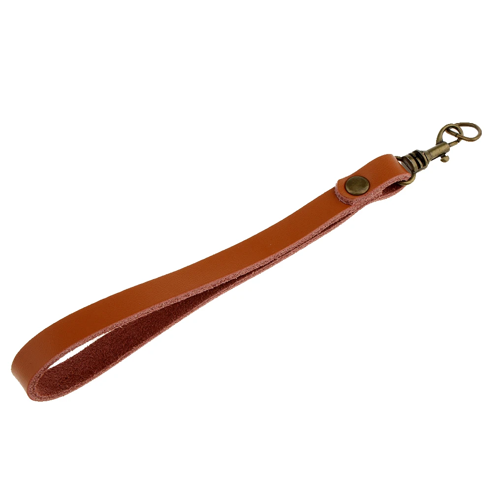 17cm x 1cm Replacement Genuine Leather Wristlet Wrist Strap for Clutch/Wristlet/Purse/Pouch/Phone Case/Key/Coin Bag