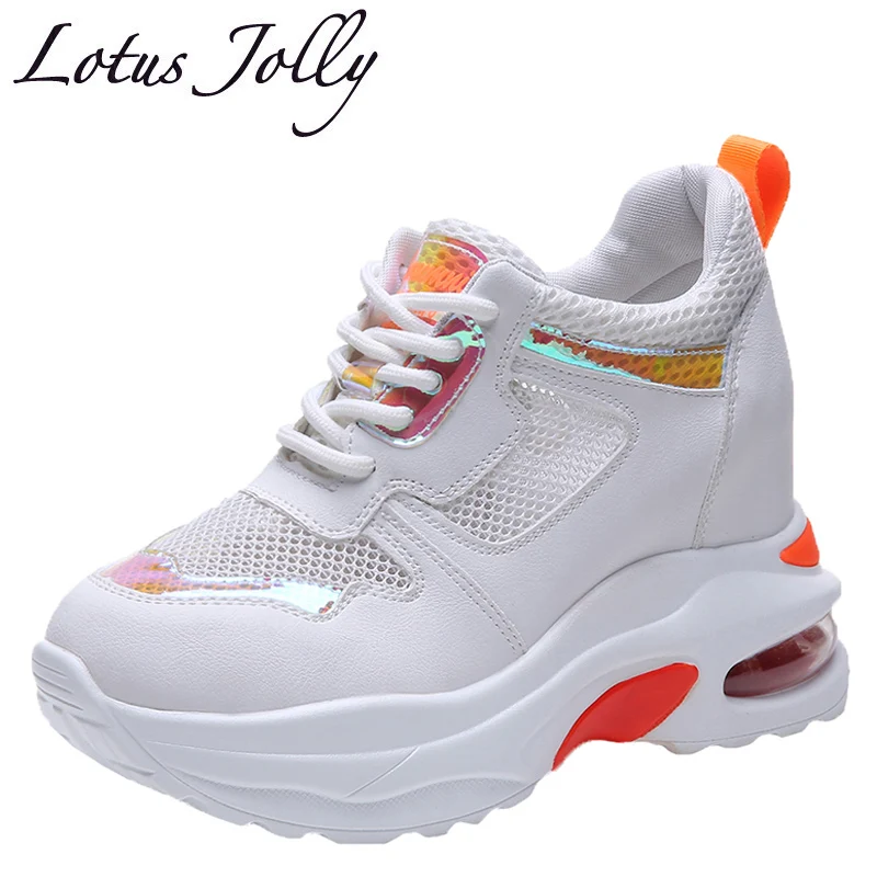 

Height Increase 8cm Summer Women Sneakers Casual Walking Shoes Running Shoes Platform Wedges Ladies Creepers Mesh Zapatos Mujer