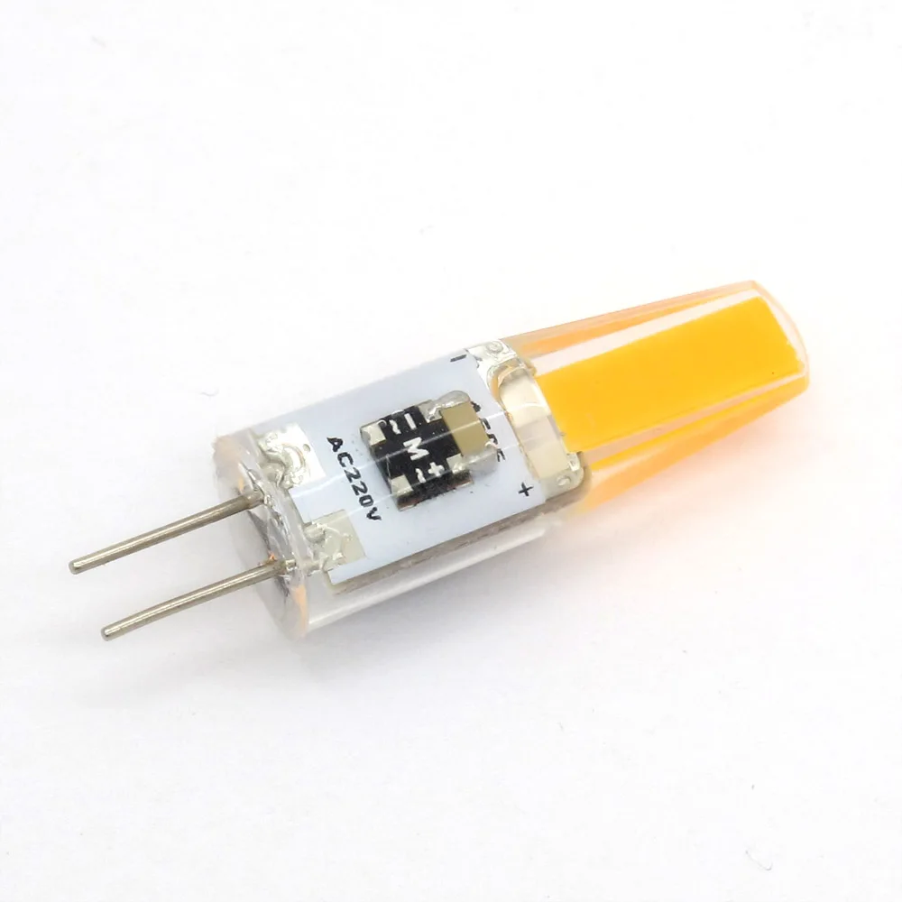 

10pcs Silicone LED G4 Lamp Bulb 6W COB SMD AC 220V Replace Halogen Light Warm Cold White Energy Saving