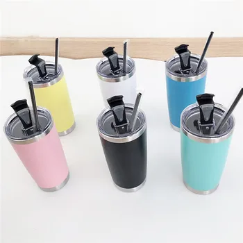 

260pcs 20oz Stainless Steel Tumbler With Straw