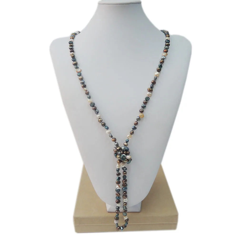 

100% NATURE FRESHWATER PEARL LONG NECKLACE-120 CM necklace