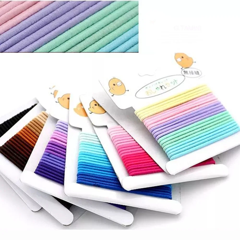 

New Fashion 20Pcs/set Children's Hair Accessories Classic Card Rope Jointless Hair Ring Hair Rope Pretty Cute Hairbands