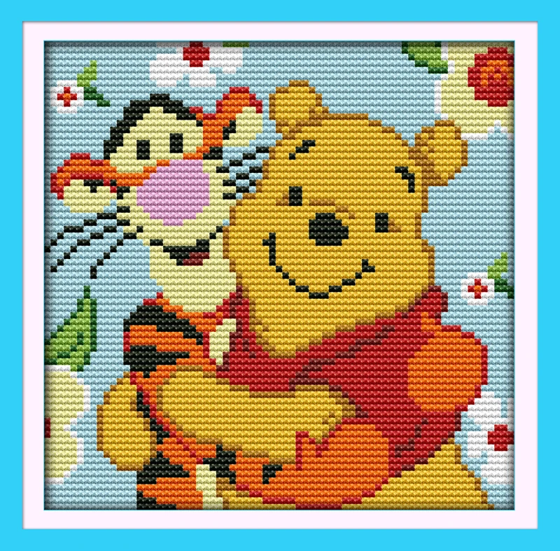 ティガー動物クロスステッチパターン送料プーさんとサニー日豚中国刺繍クロスステッチ Embroidery Cross Stitch Free Cross Stitch Patternpig Cross Stitch Aliexpress