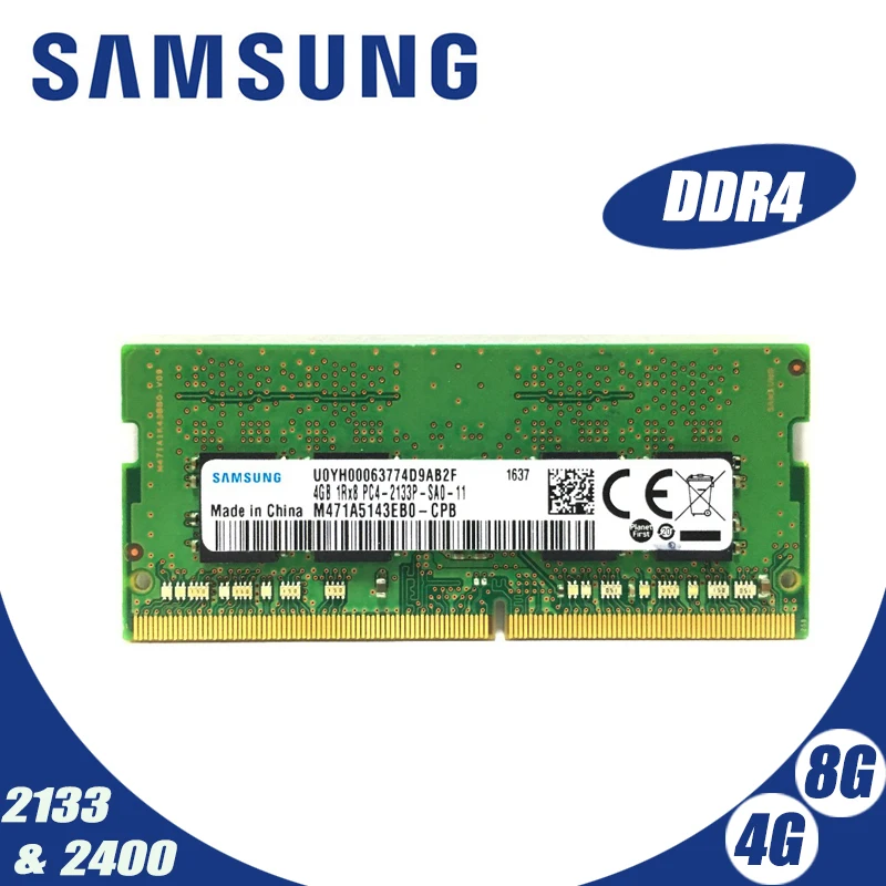 Ноутбук samsung ddr4 ram 8gb 4GB PC4 2133MHz или 2400MHz 2400T или 2133P DIMM notebook Memory 4g 8g ddr4