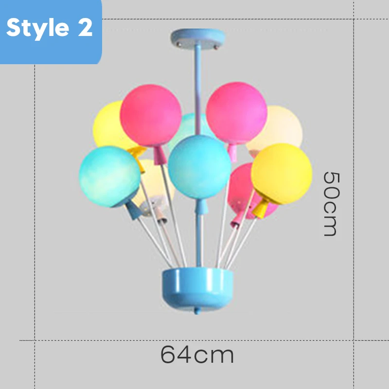 Современный подвесной светильник с подвеской, светильник s светодиодный, цветные шары, индивидуальный светильник для детской комнаты - Цвет корпуса: Style B--10 head