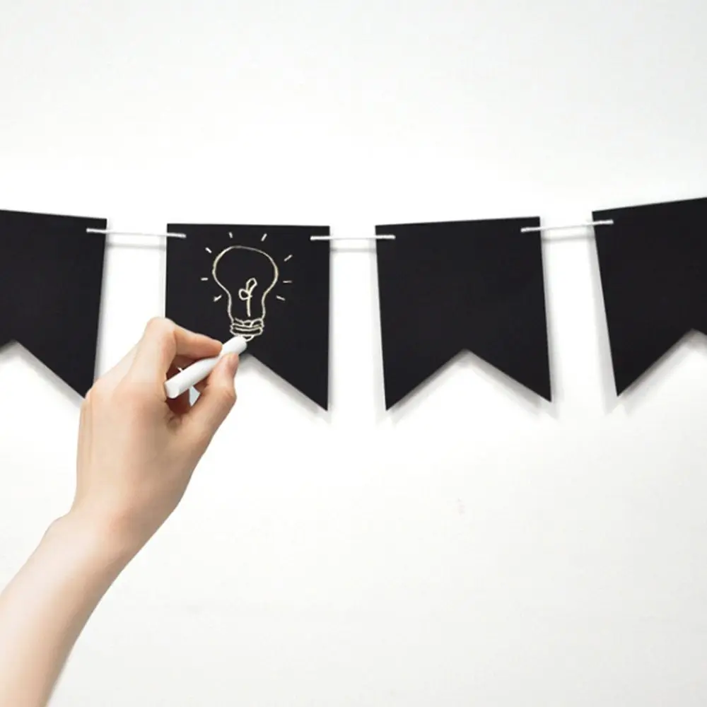 

Black Birthday Party Graduation Wall Banner Decorations Versatile Beautiful Swallowtail Bunting Flag Surprise Ideas