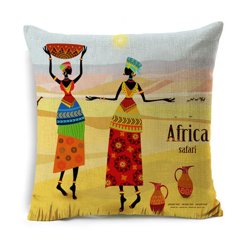 Wholesale Maiyubo African Tribal Cushion Cover Cotton Linen Africa