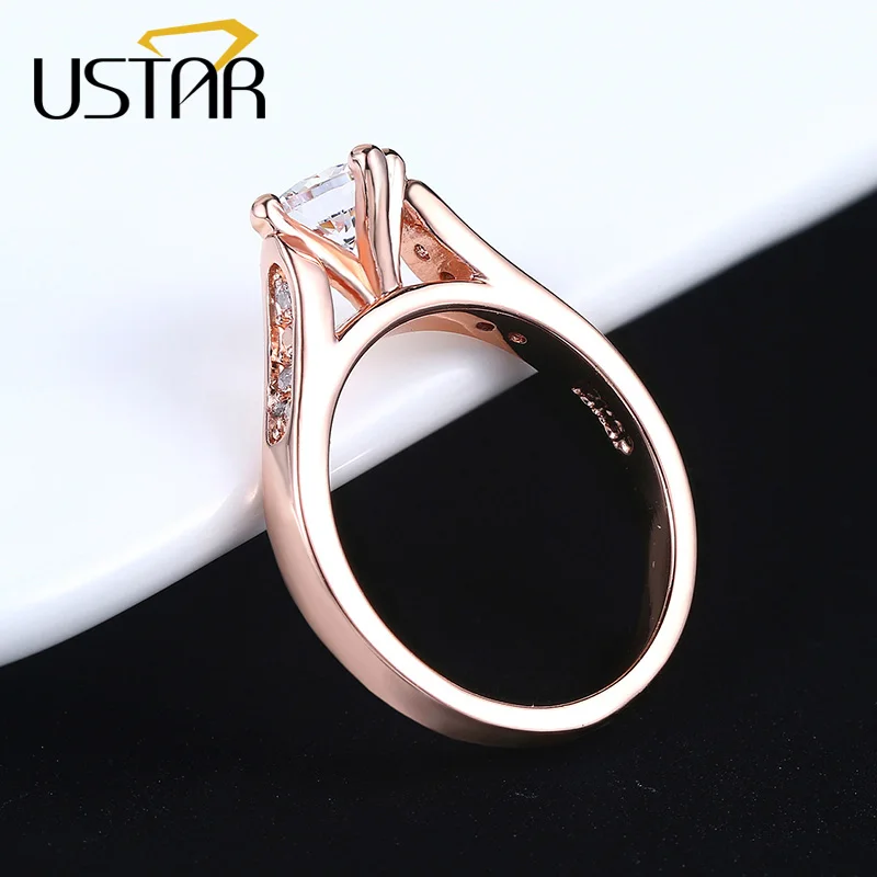 USTAR обручальные кольца с четырьмя зубцами для женщин|wedding rings for women|wedding ringsrings women |