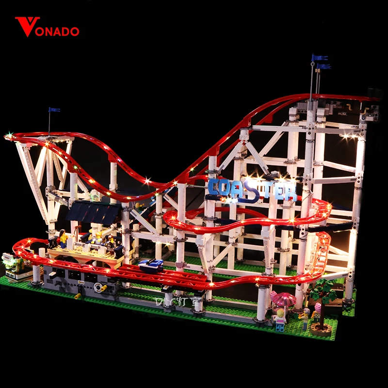 

Led Light Set For Lego 10261 The roller coaster Compatible 15039 city creator Building Blocks Bricks Toys (Only LED light)