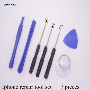 

Hot selling 7 in 1 Mobile Phone Repairing Tool Kit Spudger Pry Opening Tool LCD Repair Tools with screwdrivers for Iphone tool