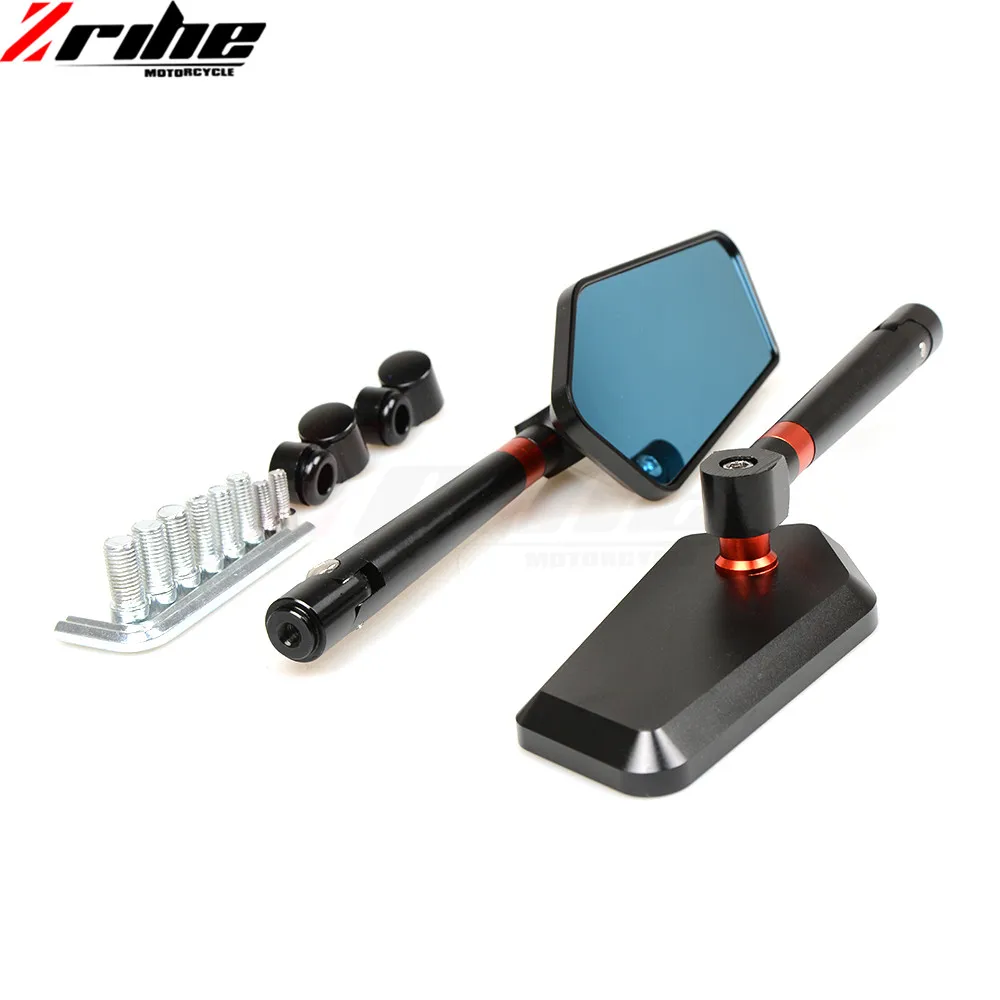 for 1Pair Universal Motorcycle CNC Aluminium Backup Rearview Mirrors accessories mirror For SUZUKI GSXR 600/750 GSX-R 600/750 20
