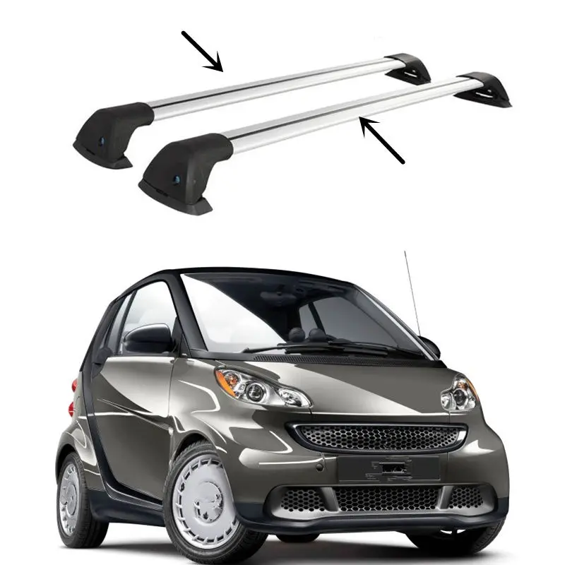 

2PCS Overhead Luggage Rack Aluminum alloy Main Body For Smart 2008-2016