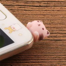 Siancs милый кот Мобильный телефон наушники Джек пылезащитный Разъем 3,5 мм для iPhone 6 Android смартфон мультфильм Анти пылезащитный Разъем