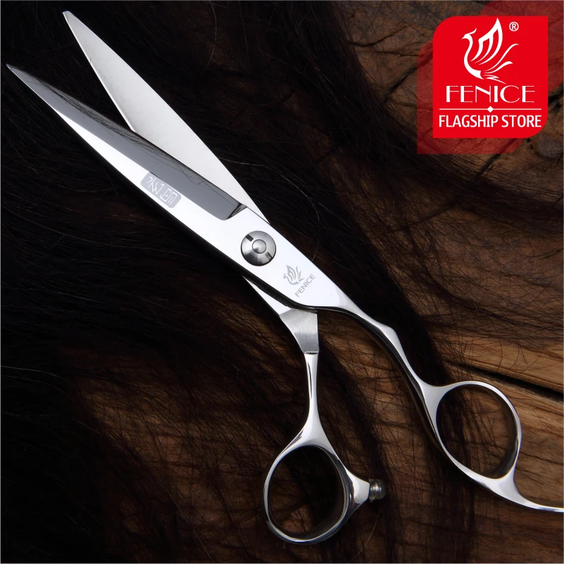 

100% Japan 440c stainless steel high quality hair cutting lancet scissors for thinning hair barber salon styling tools