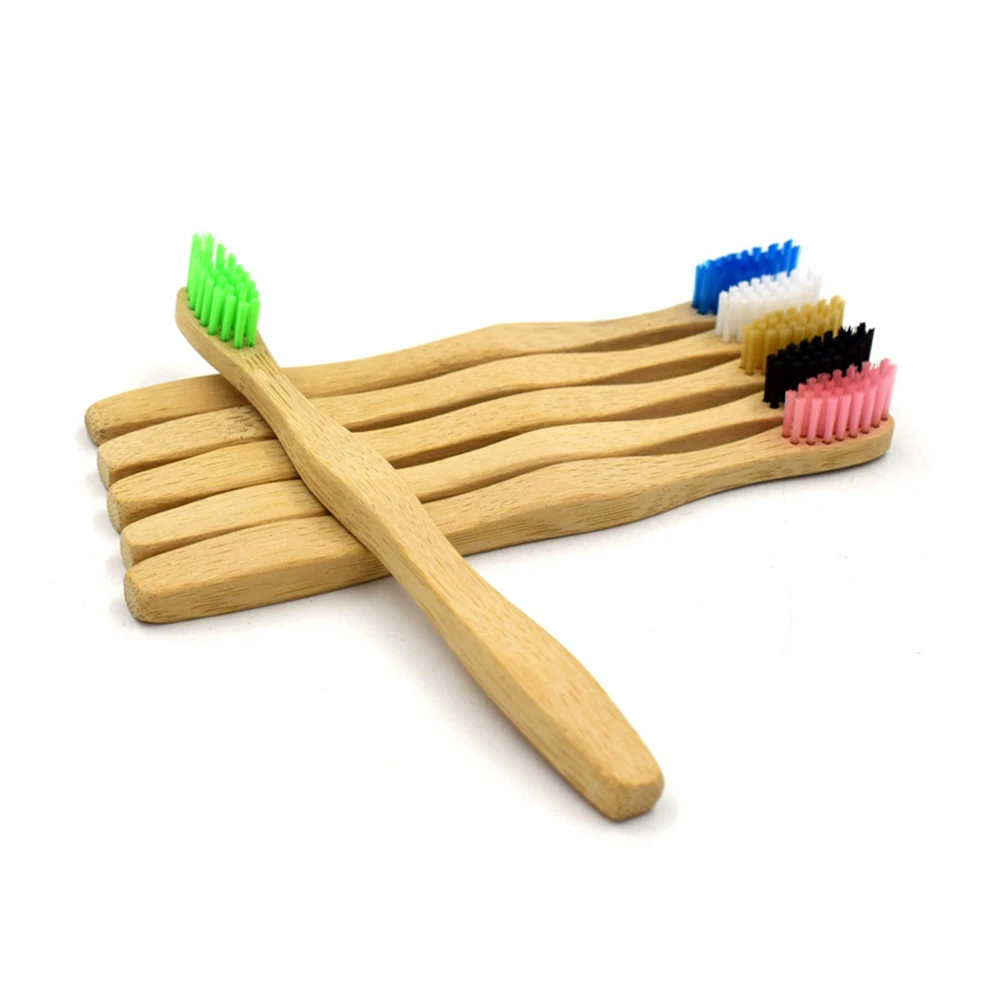 Новый 1 шт. Для детей низкоуглеродистой Бамбук природных несколько деревянной ручкой Зубная щётка мягкой щетиной Стоматологическая
