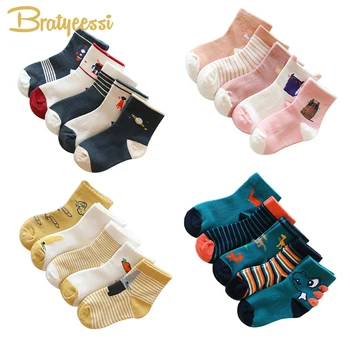 

Cute Cartoon Baby Socks for Boys Girls Cotton Kids Socks Children Ankle Length Unisex Cheaf Stuff for 1-12 Years 5 Pairs