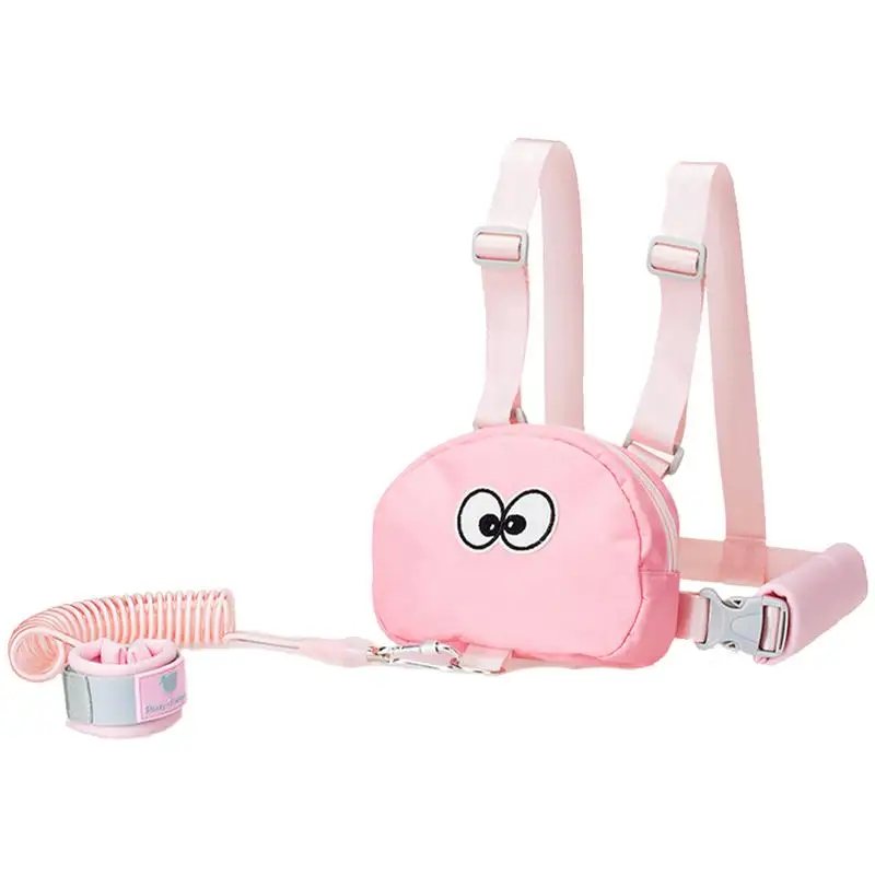 Поводок для прогулок для малышей Детские, защита от потери соединитель на запястье безопасный тяговый трос рюкзак для путешествий на открытом воздухе - Цвет: Pink