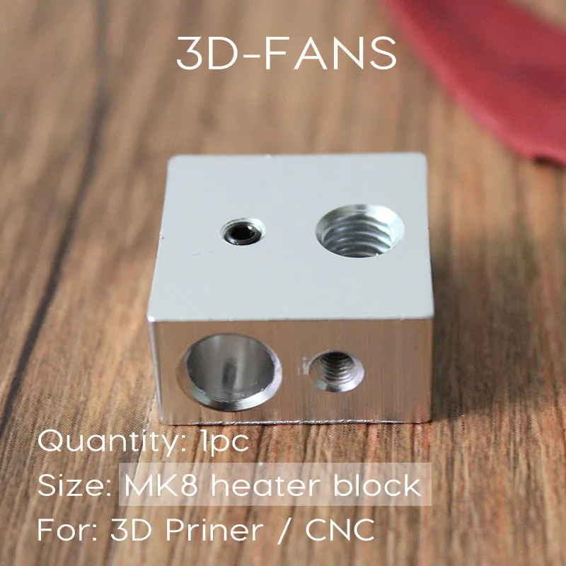 1 шт. Reprap Makerbot MK7 MK8 алюминиевый нагревательный блок для печатающей головки