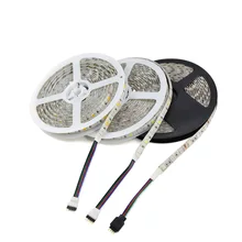 5 светодио дный м В 12 светодио дный Светодиодная лампа 5050 светодио дный 60 LED s/m RGB RGBW RGBWW водостойкий светодиодный шкаф светлый праздник украшение дома Гибкая лента освещение