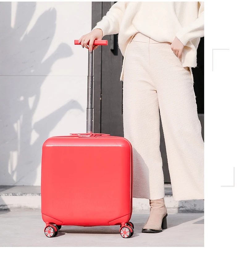 18''20 inch travel suitcase Cabin luggage spinner wheels Rolling luggage carry on Trolley luggage for kid girls travel bag