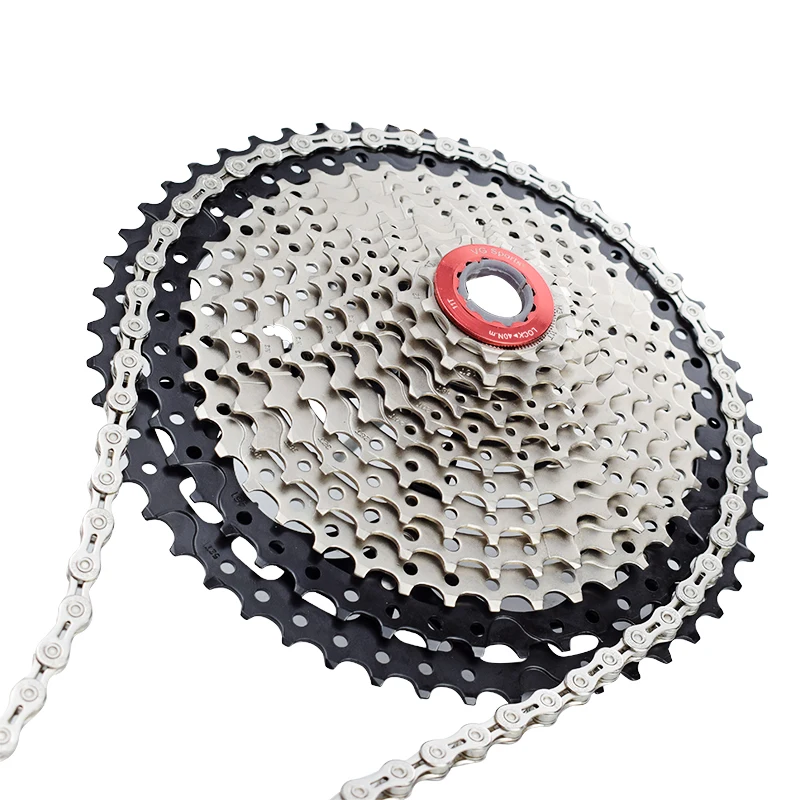 VG спортивный горный шоссейный велосипед 9 скоростей цепи MTB 116L Велоспорт полый 9 велоцидад Золото Серебро запчасти для велосипеда Сверхлегкая цепь