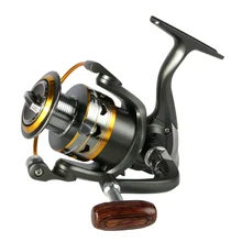 2017 hot metal Fishing Reel 11BB 2000 – 6000 series spinning reel for feeder fishing Wood handle fishing reels pesca