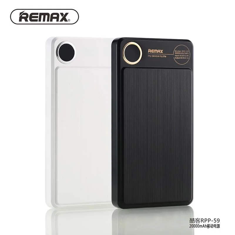 

100% Original REMAX RPP-59 Power Bank 20000mAh Mobile Phone Charger Double USB Portable External Battery Universal For iphone 7