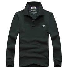 Новая мужская рубашка поло с длинным рукавом размера плюс 4XL 5XL брендовая Tace& Shark рубашка поло мужская хлопковая дышащая Однотонная рубашка поло для мужчин