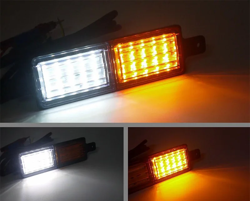 Pair 30 LEDs Front Position Indicator 12V/24V DC Park Light Truck