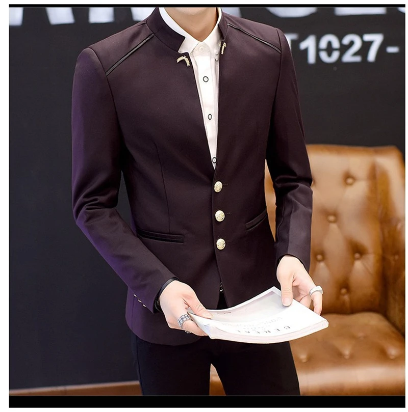 Высококачественный хлопковый приталенный мужской костюм в британском стиле, повседневный приталенный мужской пиджак Повседневный костюм, жакет Terno Masculino