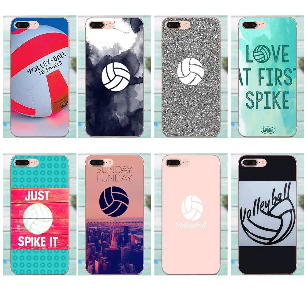 Volleyball For Apple iPhone X XS Max XR 4 4S 5 5C 5S SE 6 6S 7 8 Plus Soft Print Case
