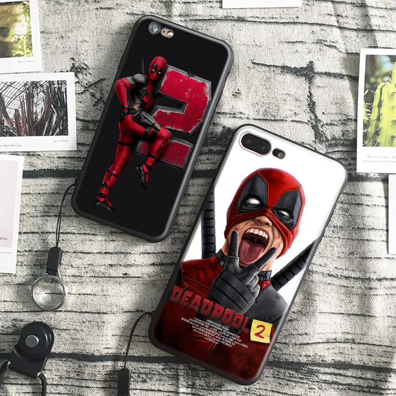 

Deadpool 2 2018 Film Coque Tpu Soft Silicone Phone Case Cover Shell bag For Apple IPhone 6 6S 6Plus 6sPlus 7 7Plus 8 8Plus X
