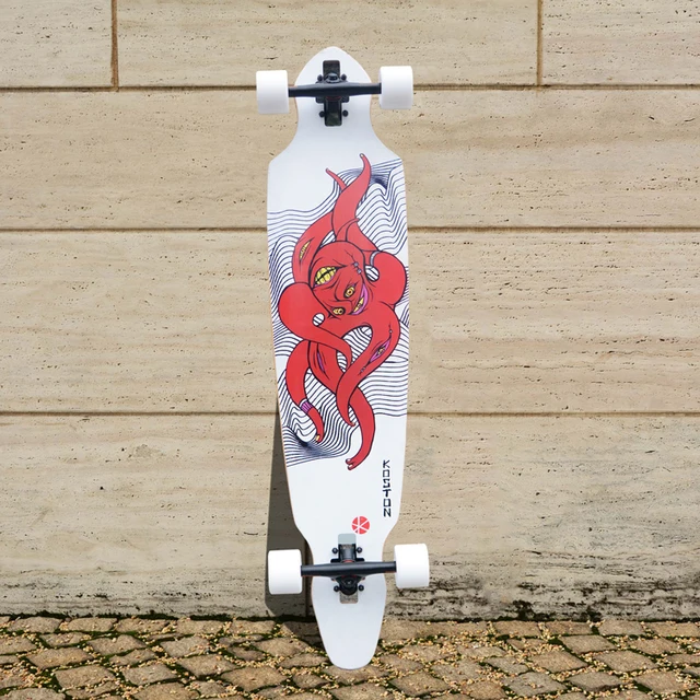 Cheap KOSTON pro carving style longboard completes with 8ply canada maple, popular long skateboard completed set for city cruising
