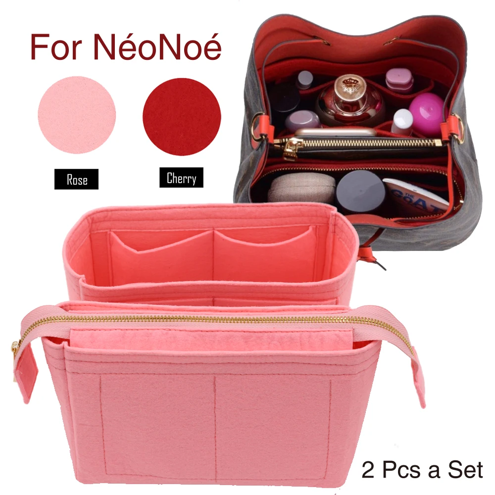 

For Neo noe Insert Bags Organizer Makeup Handbag Organize Travel Inner Purse Portable Cosmetic base shaper for neonoe