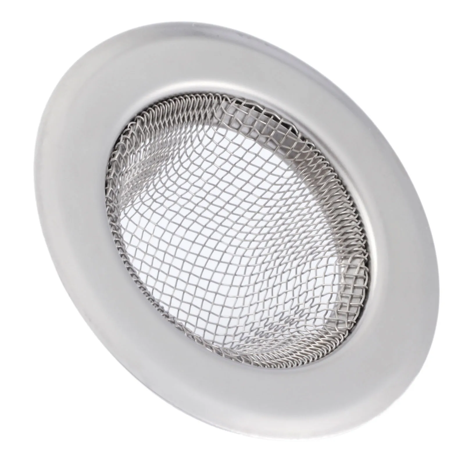 1Pc Kitchen Sink Strainer 5.3CM Stainless Steel Sink Drain Cover Drainer Basin Filter Mesh Sink Strainer for Bathroom Shower