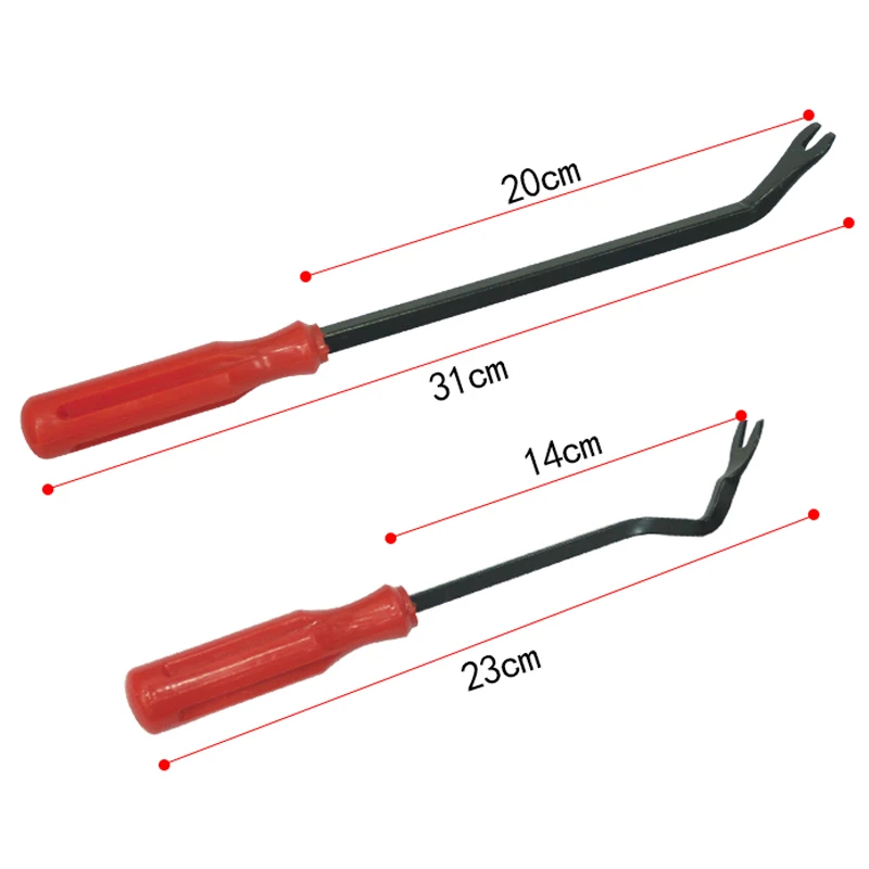 

2Pcs Steel and Nylon Panel Popper Set Auto Trim Door Panel Window Molding Upholstery Clip Removal Tool Kit F-Best