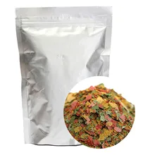 100g Tropical Ornamental Fish Food Goldfish Carp Small Fish Food 3 Color Flakes Feed Fish Products Aquarium Accessories EZLIFE 