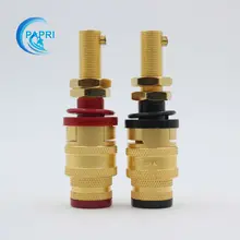 2PCS CMC 878L-SE gold-plated OFC Longer binding post For speaker CD Player Speaker Vacuum Amplifier DAC