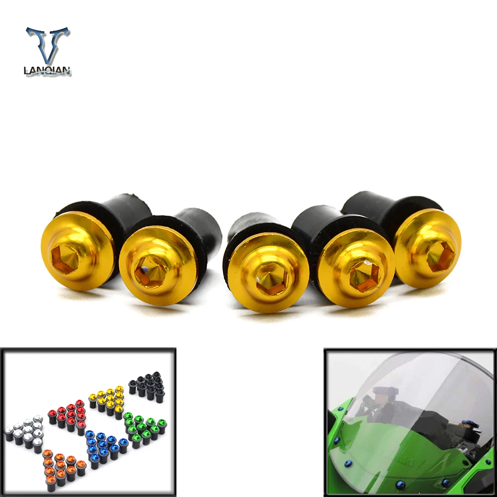 

5 pcs Fairing Wind Screen Screw Bolt Kit Windshield Mounting Nut bolt For Honda CBR600RR CBR1000RR CBR250RR CBR 600 1000 250 RR