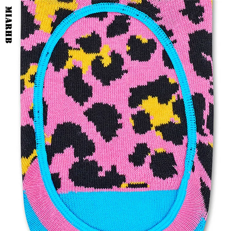 Sunfree Весна Женская мода Леопардовый принт носки 2019 Новый Ins стиль Бобби носки удобные дышащие Хлопковые женские носки 3L45
