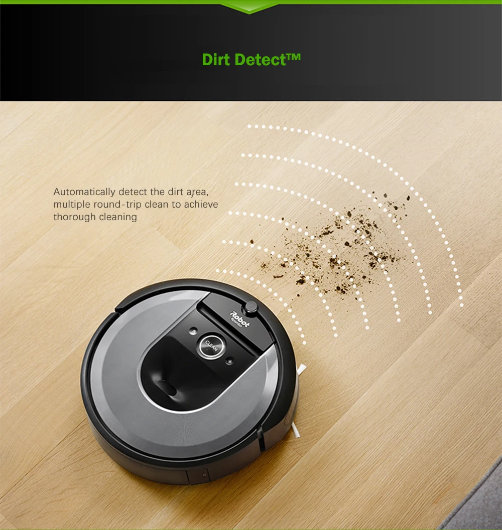 Робот-пылесос IRobot Roomba I7 Plus, автоматическое удаление грязи, отпечаток, смарт-карта, обнаружение грязи, автоматическая зарядка, APPControl