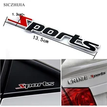 Autocollant de sport en métal chromé 3D, 13.5x1.3 cm, badge de voiture pour Skoda Octavia Fabia Rapid Superb Yeti Roomster
